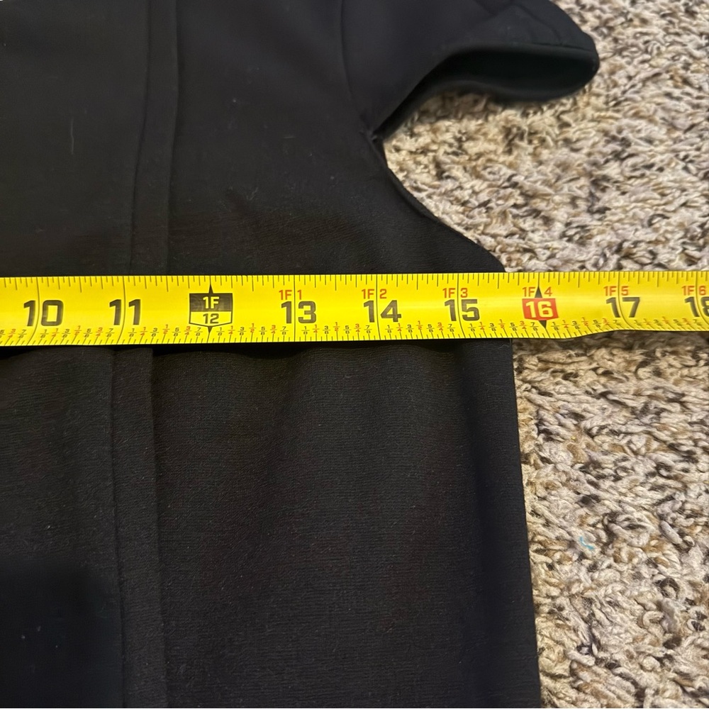 VINCE Black Mini Sheath Dress Cap Sleeve Classy Little Black Dress Womens 2 - Picture 6 of 11